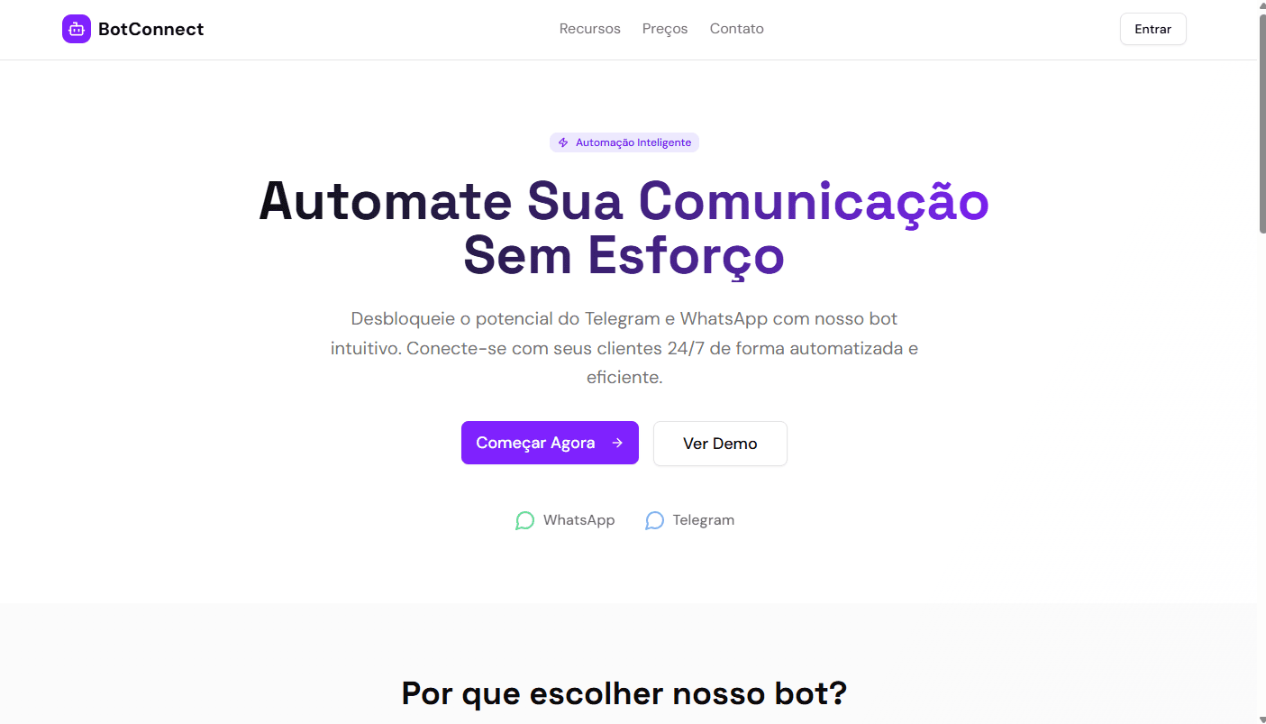 Bot de atendimento